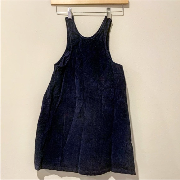 NWOT Hanna Andersson Navy & Yellow Corduroy Dress - Picture 2 of 6